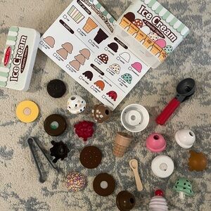 Melissa & Doug Ice Cream Playset - Multi Color Pretend Toy for Kids